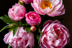 bouquets of peonies 