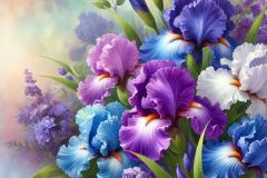 flowers-iris-aquarel