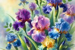iris-aquarel